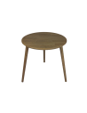 Stolik okrągły z litego dębu - kolekcja BASIC | Moonwood, Stolik okrągły z drewna dębowego Basic - BASSO-D