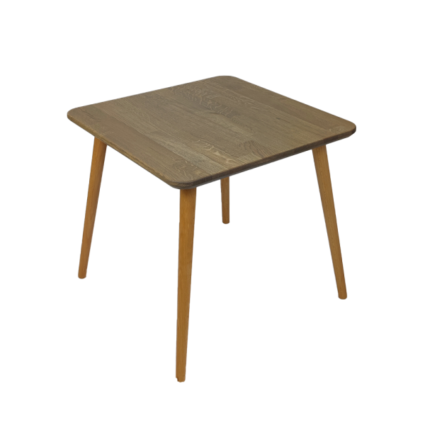 Quadratischer Tisch aus massiver Eiche - 56