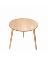 Round table made of solid beech - 1
